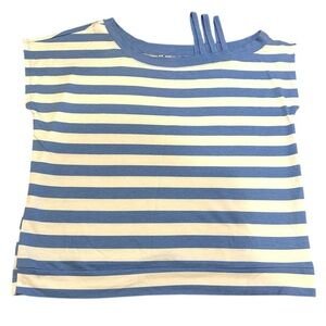 Striped Blue and White Top